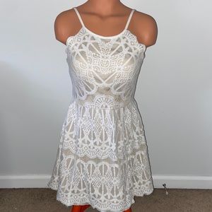 Lace Fit and Flare Dress